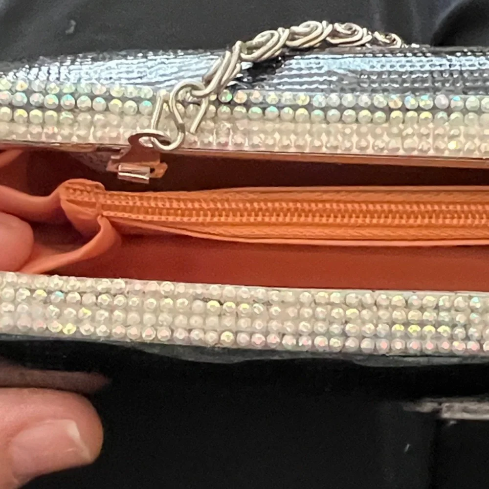 Custom one of a kind Black Clutch Wallet